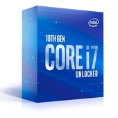 Procesador Intel Core i7-10700K, 3.80 GHz, 16 MB Caché L3, LGA1200, 95W, 14 nm.