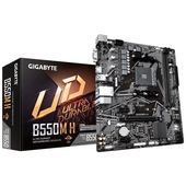Placa Madre Gigabyte B550M H (rev. 1.0), AM4, DDR4, HDMI, VGA, HD Audio.