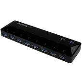 Hub USB 3.0 de 10 Puertos StarTech, x10 USB 3.0, Carga y Sincronización, x2 Puertos de 1,5A