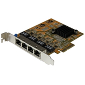 Tarjeta de Red PCI Express De 4 Puertos RJ45 StarTech, Ethernet Gigabit