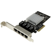 Tarjeta de Red PCI Express Gigabit de 4 Puertos RJ45 StarTech, Chipset Intel i350