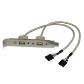 Placa De 2 Puertos USB 2.0 StarTech Para PC, USB Tipo A