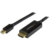 Cable Mini DisplayPort 1.2 a HDMI 1.4 StarTech, Ultra HD 4K, Largo 2m, Negro