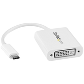 Adaptador USB C 3.1 a DVI-I StarTech, 1920x1200, Blanco