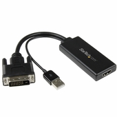 Adaptador DVI a HDMI Con Alimentación USB y Audio Estéreo StarTech, 1080p