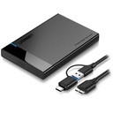 Case para Disco SATA 2.5" a USB 3.0 / USB C, 6TB, 5Gbps, 50cm. Negro
