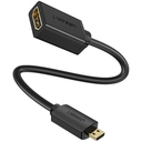 Adaptador Micro HDMI macho a HDMI hembra Ugreen, 3D y 4K