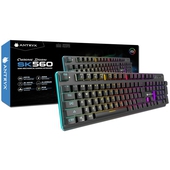 Teclado Gamer Antryx SK560, Semi Mecánico, RGB LED