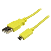 Cable Micro USB a USB StarTech, Largo 1m, Amarillo