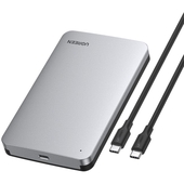 Case para Disco SATA 2.5" a USB C 3.1 Gen 2 Ugreen, Aluminio, 6Gbps, UASP, Espuma Anti-Shock