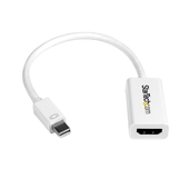 Adaptador Mini DisplayPort 1.2 a HDMI Con Audio StarTech, Activo, 4K 30Hz, Blanco