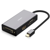 Adaptador de Mini DisplayPort a HDMI, VGA y DVI Ugreen, 4K, Plug & Play