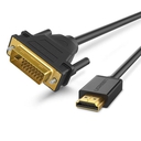 Cable HDMI a DVI 24+1 Ugreen, Full HD, Bidireccional, 2mts