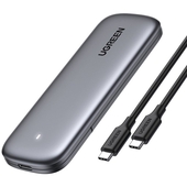 Case para SSD M.2 PCIe NVMe Ugreen, USB Tipo C, M Key y M+B Key, 10Gbps, UASP
