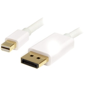 Cable Mini DisplayPort 1.2 a DisplayPort StarTech, Largo 2m, 4K 2K, Blanco