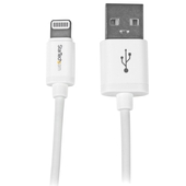Cable Lightning 8 Pin a USB A 2.0 StarTech, Largo 30cm, Para Apple iPod iPhone iPad, Blanco
