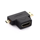 Adaptador Micro y Mini HDMI Macho a HDMI Hembra Ugreen