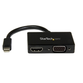 Adaptador Mini DisplayPort a HDMI y VGA StarTech, 1920x1200 1080p, C/Audio, Negro