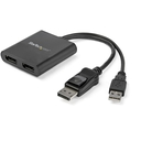 Adaptador Splitter USB C a DisplayPort StarTech, 1x2 DP MST, 4K 30Hz, C/Alimentador USB
