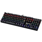 Teclado Gamer Mecánico Antryx MK750 Chrome Storm, Blue Switch