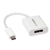 Adaptador USB C a DisplayPort 1.4 StarTech, 4K 60Hz y 8K 30Hz, Thunderbolt 3, Blanco
