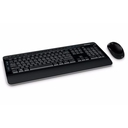 Kit Teclado y Mouse inalambrico Microsoft Wireless Desktop 3050, Receptor USB, Negro, 2.4GHz.