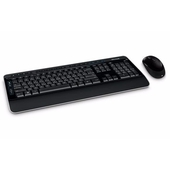 Kit Teclado y Mouse inalambrico Microsoft Wireless Desktop 3050, Receptor USB, Negro, 2.4GHz.