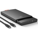 Case para Disco SATA 2.5" a USB C Ugreen, HDD / SSD, 10TB, Negro