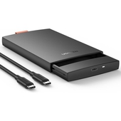 Case para Disco SATA 2.5" a USB C Ugreen, HDD / SSD, 10TB, Negro