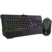 Kit de Teclado y Mouse Antryx Chrome Storm GC-2500, RGB LED