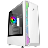 Case Antryx RX430 White, USB 3.0, ARGB Fan x1, C/Cinta LED, Vidrio Templado