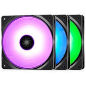 Pack De 3 Ventiladores DeepCool RF120 ARGB, 4 Pines, PWM