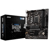 Placa Madre MSI B460M-A PRO, LGA 1200, M.2, DDR4, HDMI / DVI-D, USB 3.2 Gen 1