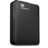 Disco Duro externo Western Digital Elements Portable, 2TB, USB 3.0, negro.