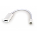 Adaptador Mini DisplayPort a HDMI, 15cm. Blanco