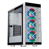 Case Corsair Inteligente iCUE 465X RGB, Mid Tower, ATX, USB 3.1 Tipo-A, Blanco