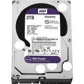 Disco duro Western Digital Surveillance, 3TB, SATA 6.0 Gbps, 5400RPM, 64MB, 3.5". Purple