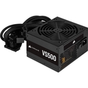 Fuente de Poder Corsair VS Series VS500, 500W, ATX, 80 Plus White.