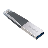 Memoria USB SanDisk iXpand, 16GB, Lightning, USB 3.0, para iPhone / iPad.
