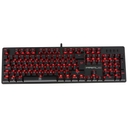 Teclado Gamer Primus Ballista 100T, LED Rojo, Mecánico, Switch Primus Red, Alámbrico, Negro (Español)