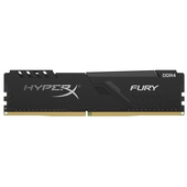 Memoria Ram Kingston HyperX Fury Black, 4GB, DDR4, 2666 MHz, PC4-21300, CL16, 1.2V.