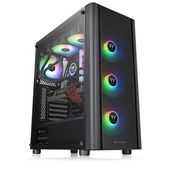 Case Thermaltake V250 TG ARGB con Ventana, Mid Tower, ATX/Micro ATX/Mini-ITX, USB 2.0 / 3.0, Sin Fuente, Negro
