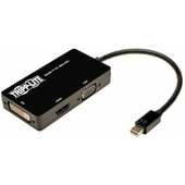Convertidor Tripp-Lite P137-06N-HDV, de Mini DisplayPort o Thunderbolt a VGA / DVI / HDMI.