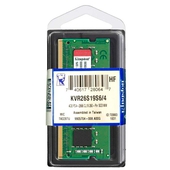 Memoria Ram Kingston KVR26S19S6/4, 4GB, DDR4, SODIMM, 2666 MHz, CL19, 1.2V.