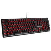 Teclado Gamer Primus Ballista 100T LED Rojo, Mecánico, Switch Rojo, Alámbrico, Negro (Español)