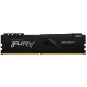 Memoria Ram Kingston Fury Beast, 16GB, DDR4, 2666 MHz, PC4-21300, CL16, 1.2V.