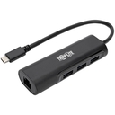 Hub USB 3.1 Tipo C Tripp-Lite U460-003-3A1GB, x3 Puertos USB, x1 RJ45, 5 Gbps.