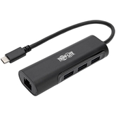 Hub USB 3.1 Tipo C Tripp-Lite U460-003-3A1GB, x3 Puertos USB, x1 RJ45, 5 Gbps.