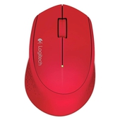 Mouse inalambrico Logitech M280, 1000 dpi, Receptor USB, 2.4GHz, Rojo.