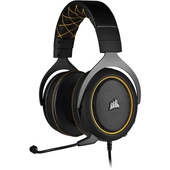 Audífonos con Micrófono Corsair HS60 Pro Surround 7.1, Alámbrico, 1.8 Metros, 3.5mm, Negro/Amarillo